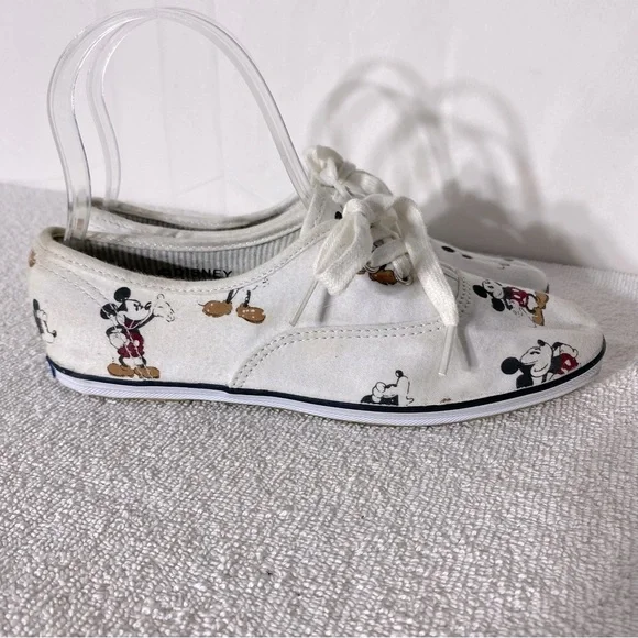 Keds Disney Mickey Mouse Print Lace Up Sneakers 5 - Picture 3 of 12